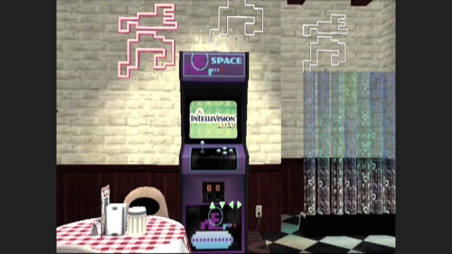 Each game category has its own cabinet.