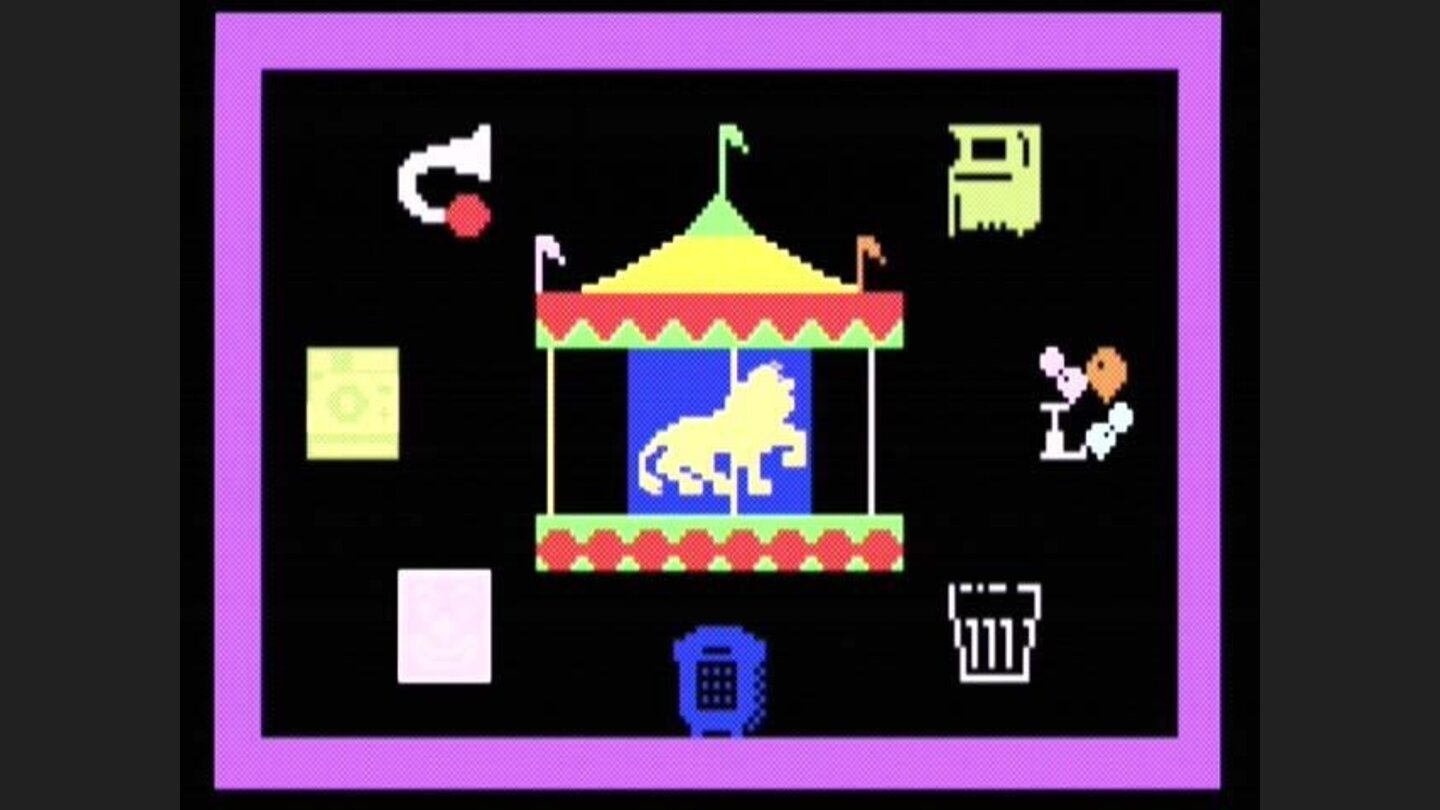 Carousel, a kid game designed to familiarize children with animals.