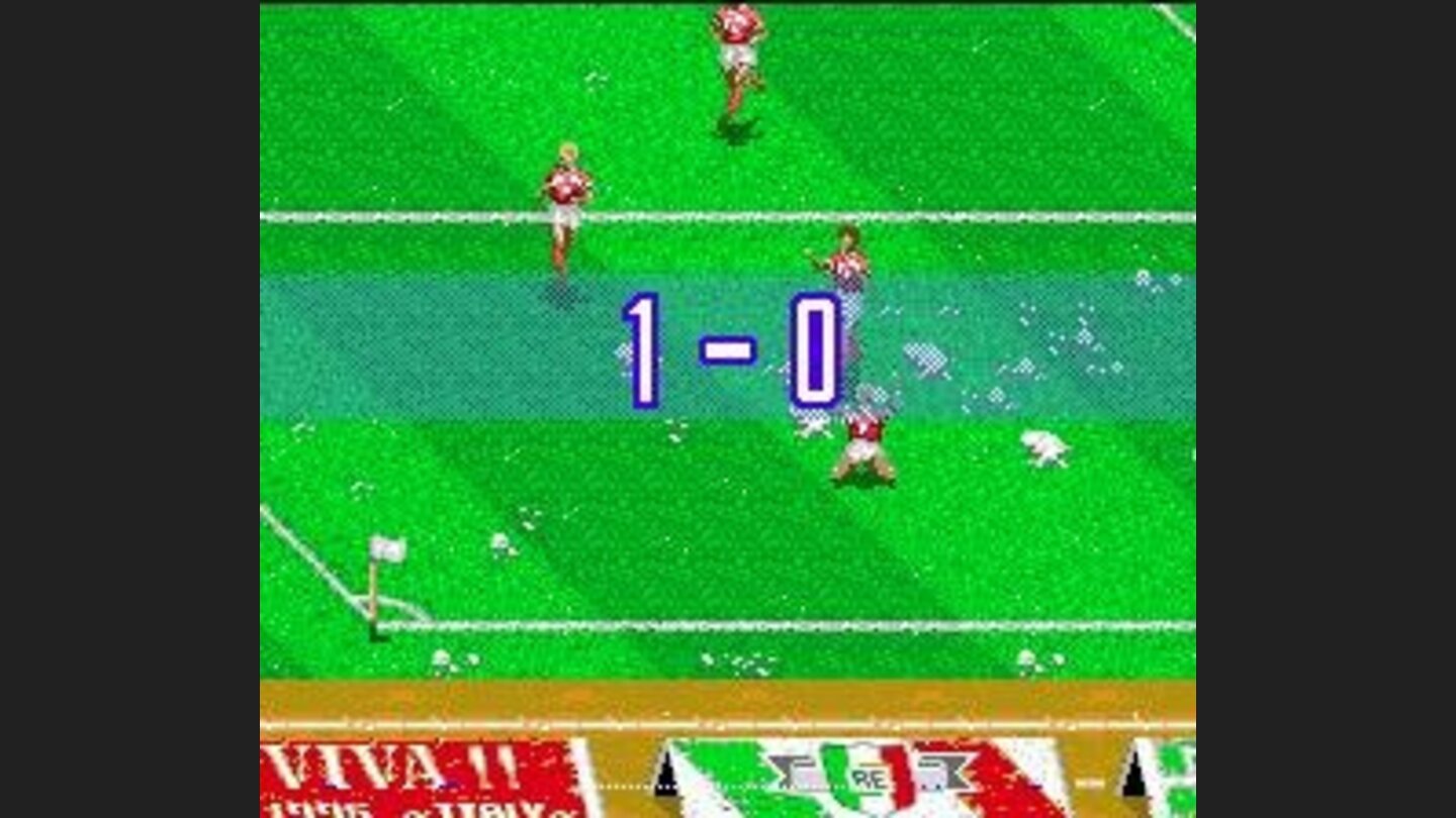 Danish players celebrating the 1-0