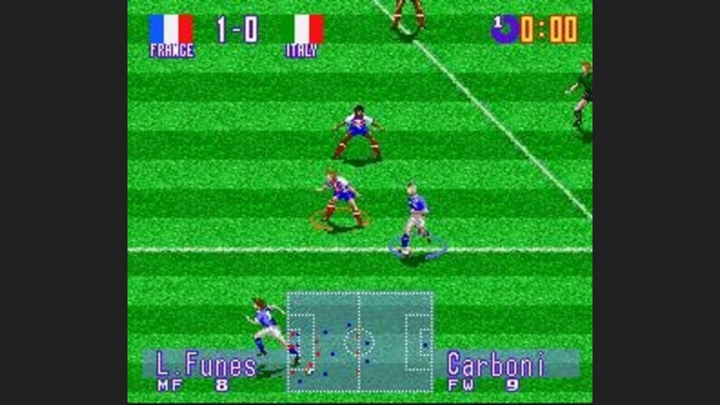 France - Italy, Ravanelli in action