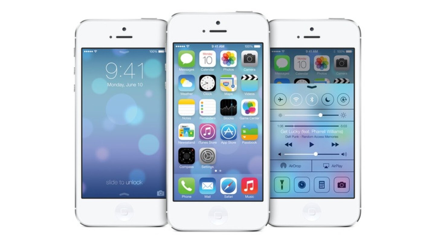 iOS 7, das neue mobile Betriebssystem von Apple.