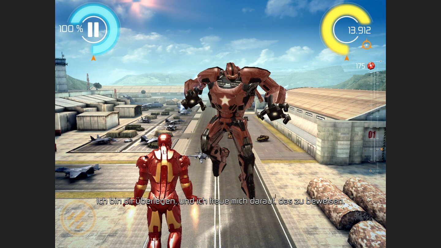 Iron Man 3Hin und wieder taucht auch mal ein Endboss auf.