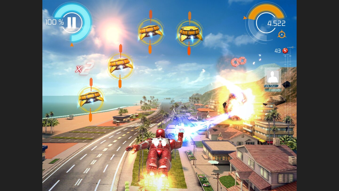 Iron Man 3Rasante Action gegen Sonden ... die wir noch öfter sehen werden.