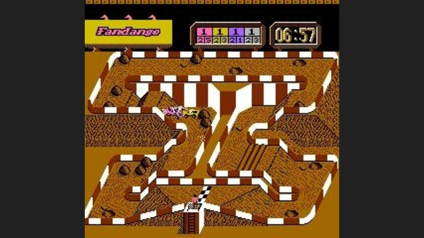 A typical race, all the cars jammed together