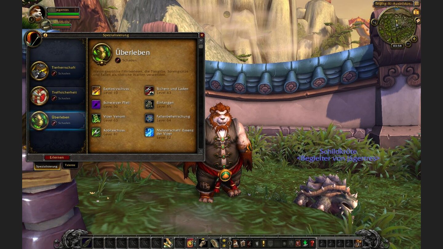 Der Überleben-Fertigkeitenbaum.