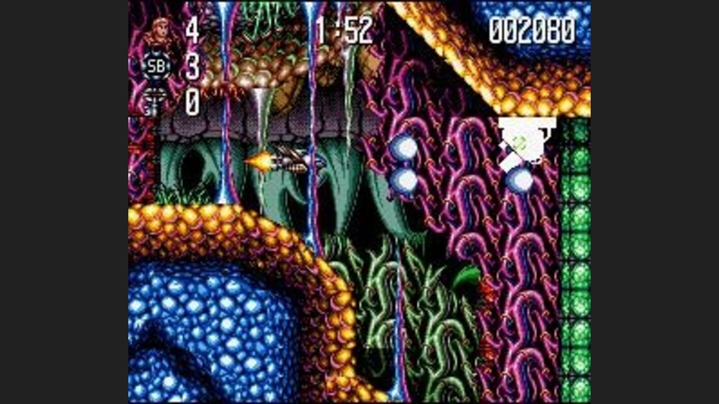 Jims Spaceship fires on an enemy