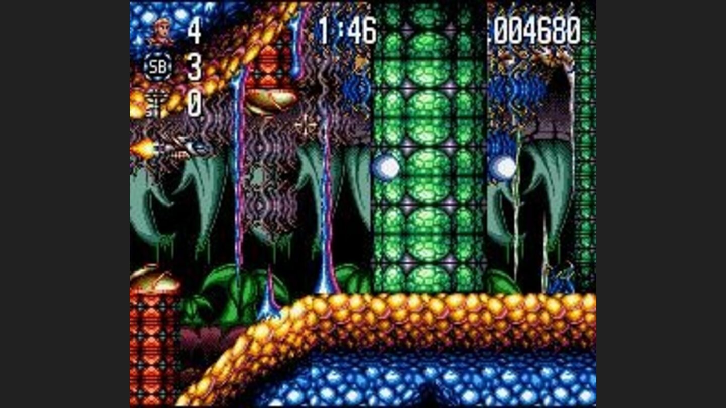 The spaceship proceeding through the jungle