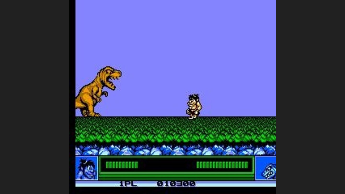 The first boss... hit him in the head to kill him