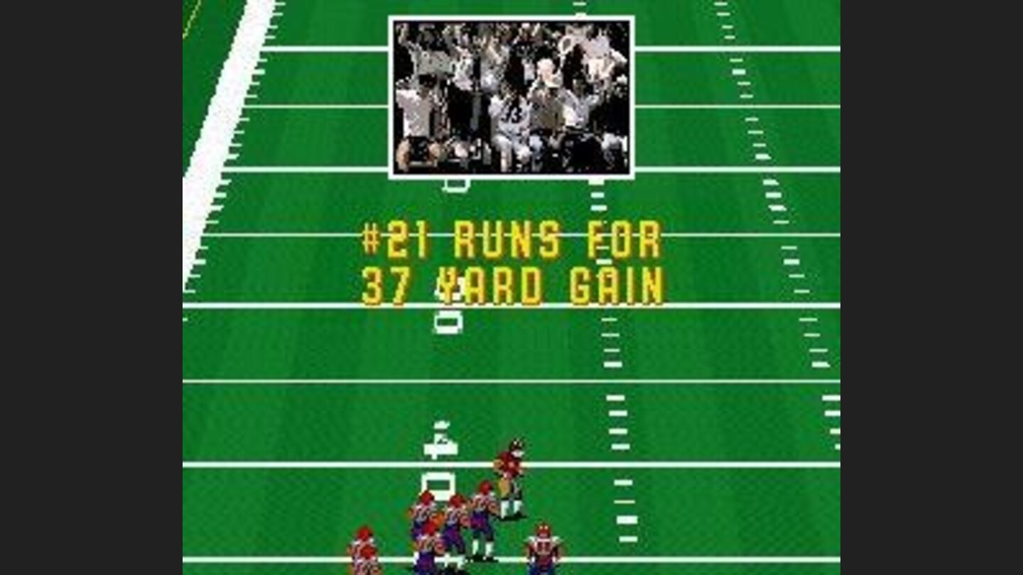 The crowd cheer a successful play