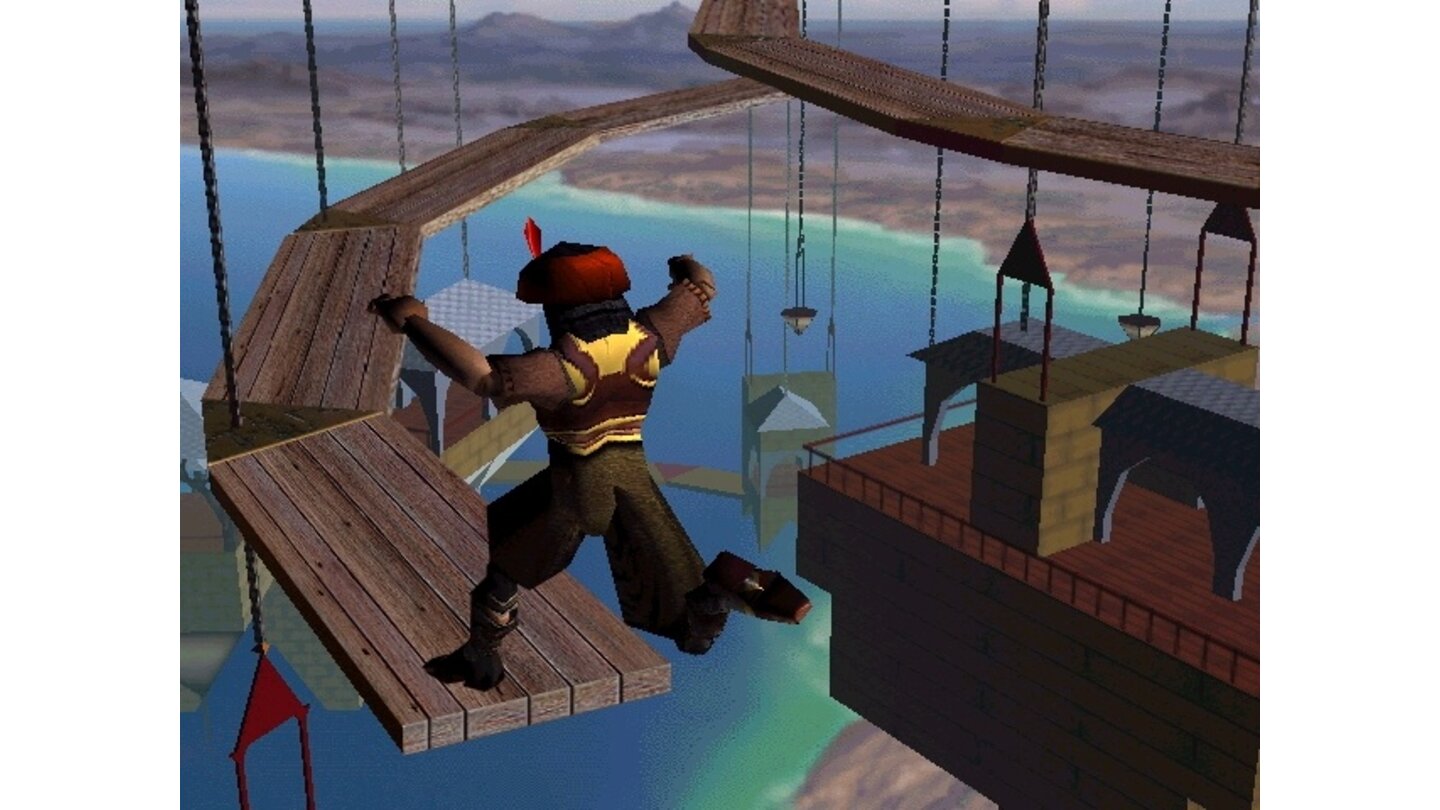 Flop: Prince of Persia 3D (70 Punkte, GS 11/99)Der Actionprinz macht den butterweich animierten Schritt in die dritte Dimension - und wird zum lahmen Lara-Abklatsch.