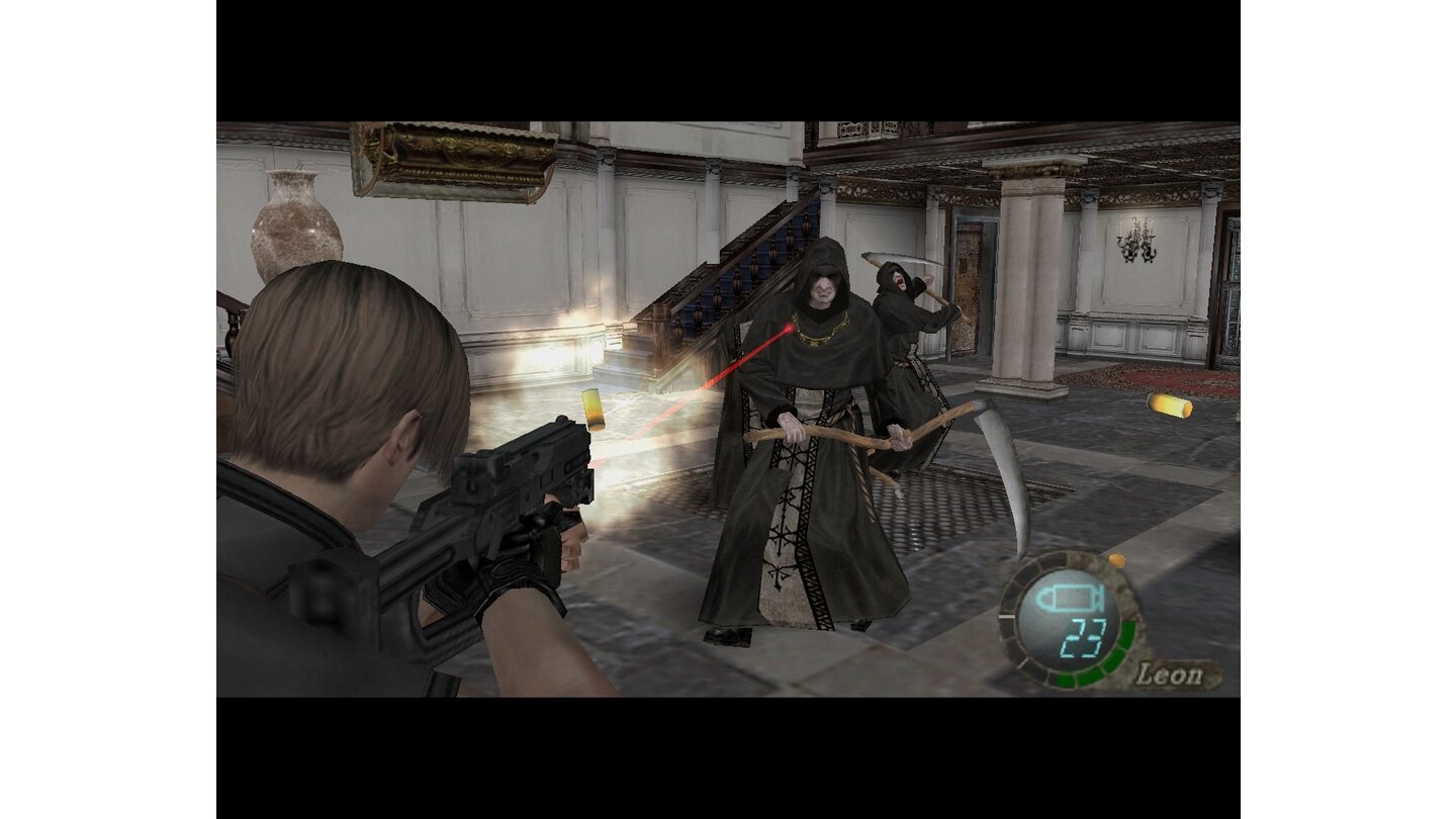 Flop: Resident Evil 4 (71 Punkte, GS 05/07)Neben Halo 2 das zweite Konsolen-Fiasko: Die auf dem Gamecube beliebte Horror-Ballerei leidet unter Uralt-Technik und Fummel-Steuerung.