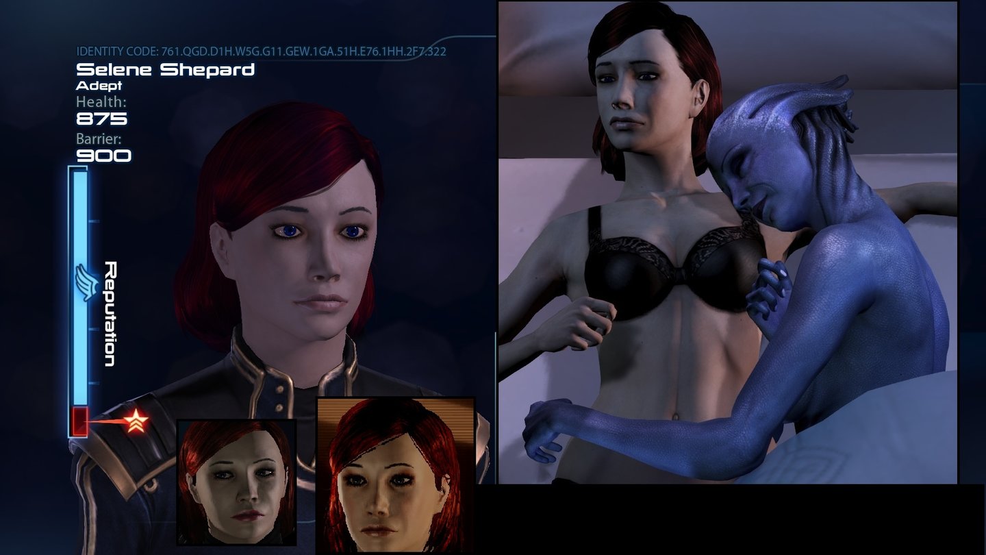 Mass Effect 3 - Shepard-Wettbewerb: Julian MasemannCharaktername: Selene ShepardSelene Shepard, Tali und Garrus fuhren in einem Aufzug in eine protheanische Ruine auf Therum. Zu allem Überfluss blieb der Lift auch noch stecken. Nach einem kleinen Hüpfer vernahm die Gruppe plötzlich eine Stimme. „Das muss wohl diese Liara T’Soni sein“, dachte sich Shepard. Dann entdeckten sie die Asari wie sie in einer Blase hing. „Irre“, dachte Shepard. Stand danach 5 Minuten vor dem Energiefeld und starrte Liara an. Nachdem das Team Fragen stellte wann es denn weitergeht, sammelte sich Shepard, erriet die Kombination des Minenlasers auf Anhieb, schnappte sich Liara kam mit ihr zusammen und blieb es auch bis zum bitteren Ende … trotz diverser Anbandelungsversuche von verschiedenen Seiten.