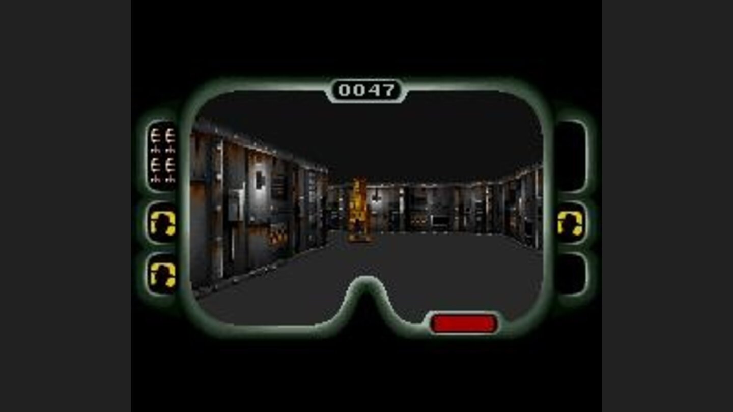 Inside a building, the game turns into a primitive FPS. Thats a raptor, use your imagination!