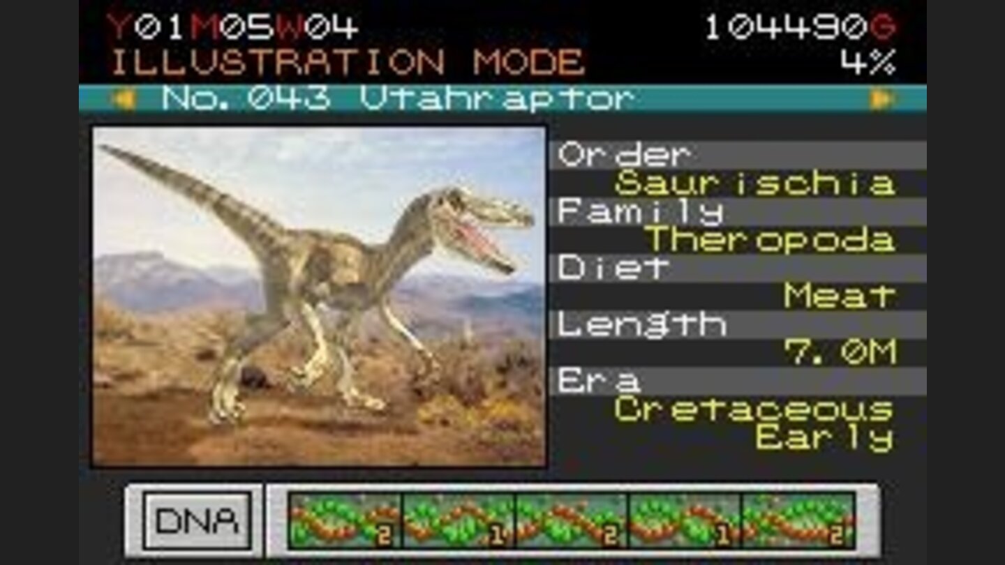 Use your dinosaur guide book to see the information about each dinosaur you create
