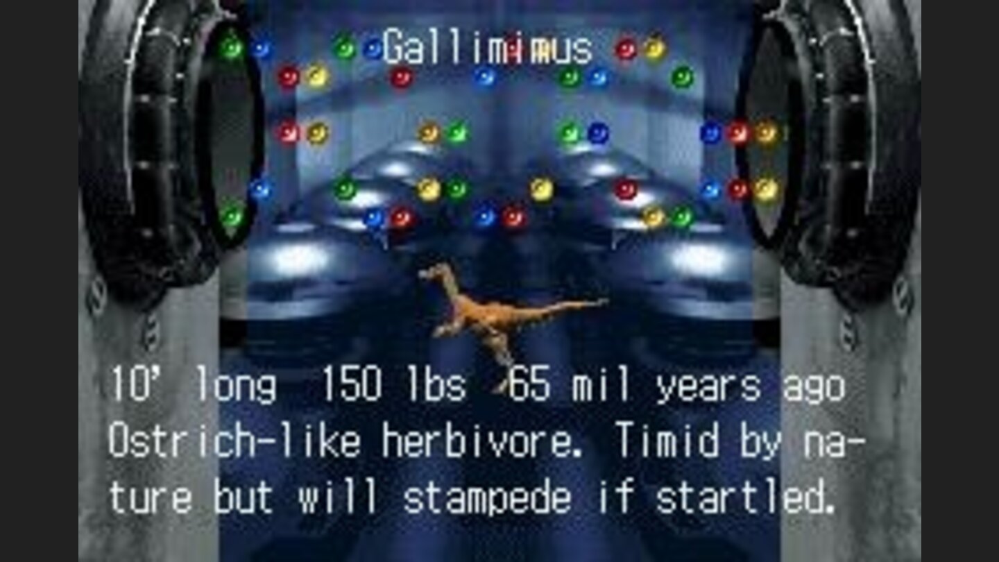 After repairing a DNA strain, you can see what dinosaur the DNA was for