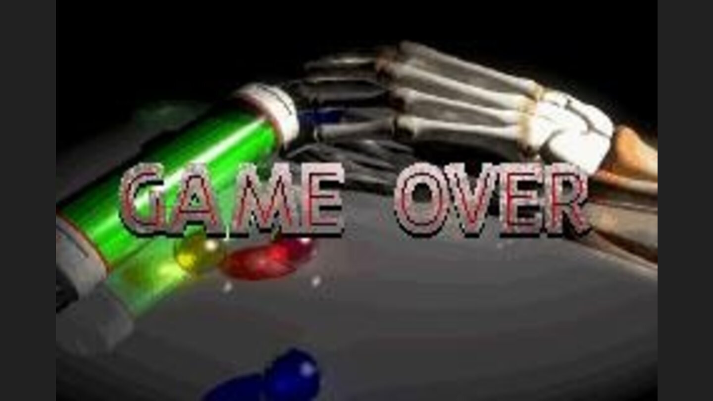 Getting yourself killed will reveal a Game Over screen