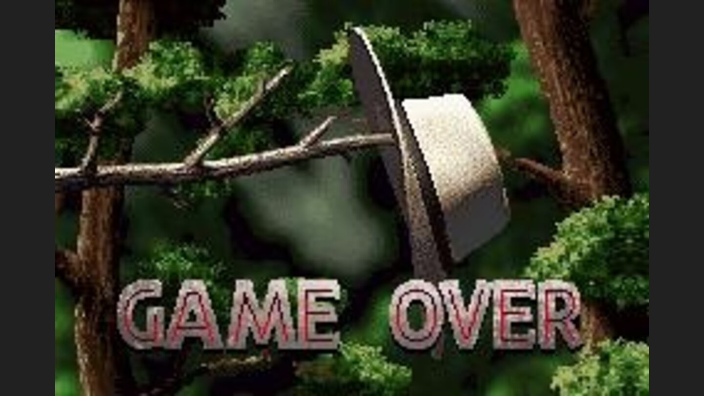 Here is another Game Over screen... this one reminds me of Indiana Jones