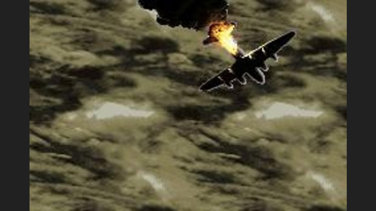 Opening movie of the plane crashing