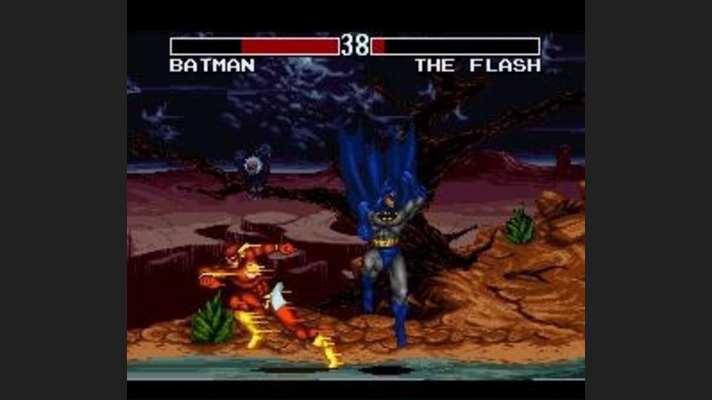 Batman narrowly avoids The Flashs speed