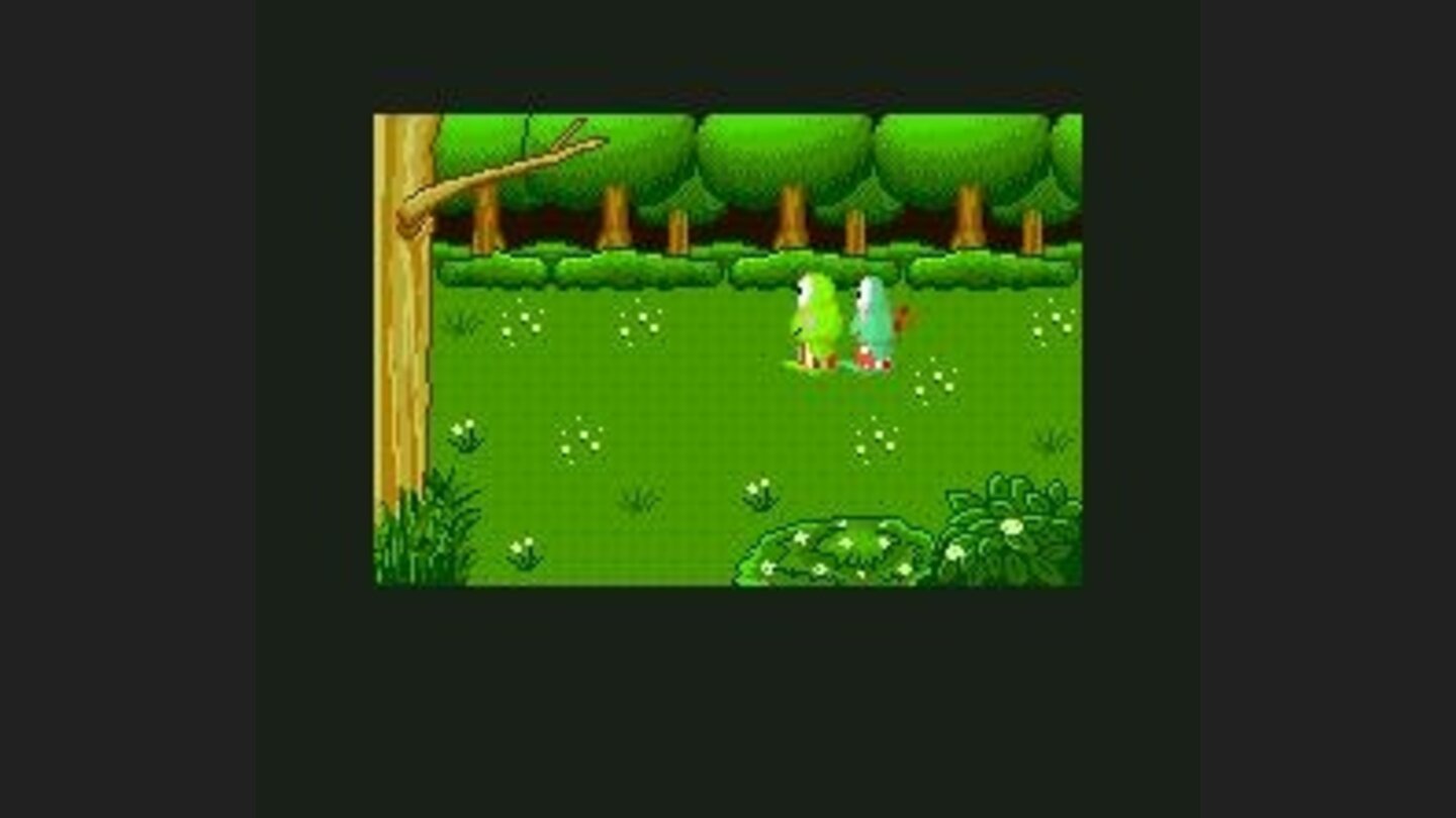 Keroppi and Keroleen in the forest