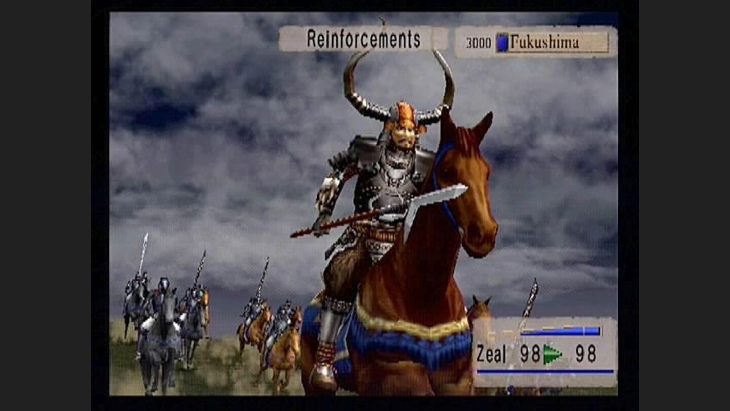 Heres my chance! Many of the events, including the arrival of reinforcements, are presented with in-game cutscenes.