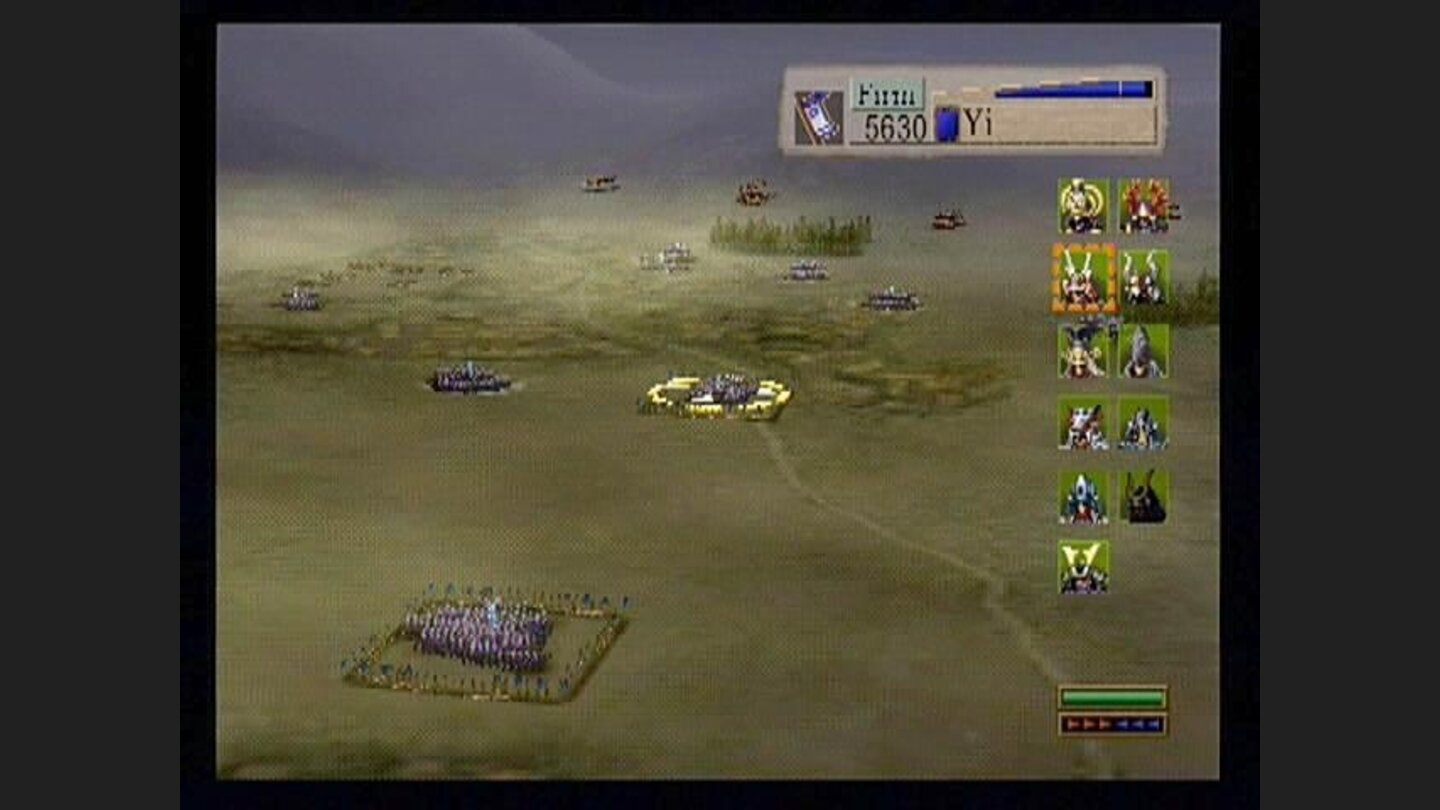 The real deal. Although both the pre-rendered and in-game cutscenes are pretty, a good portion of the game will be watching armies march from this point of view.