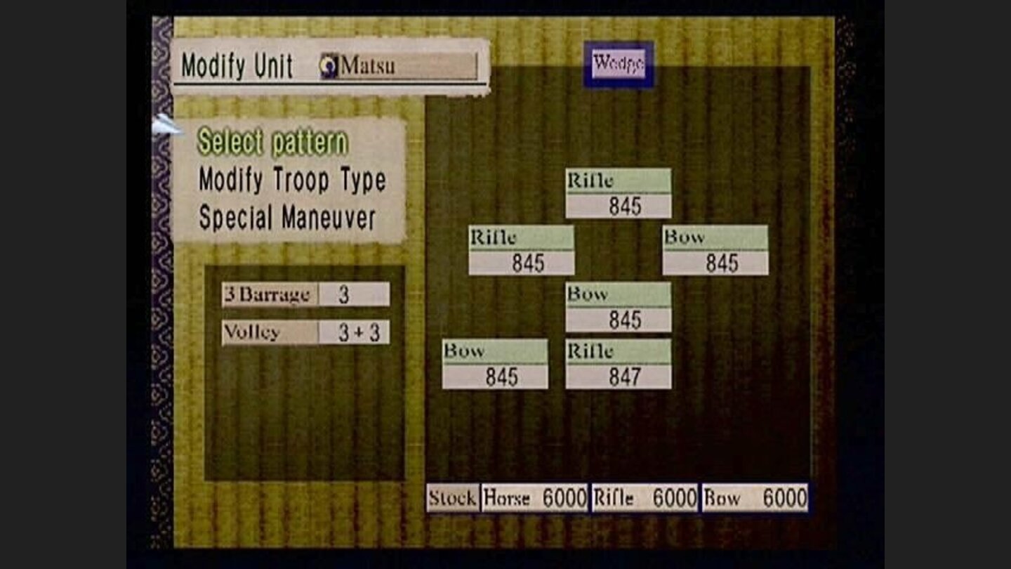No firearms control here. You can assign troops that match the skills of your generals, increasing the effectiveness of your army.