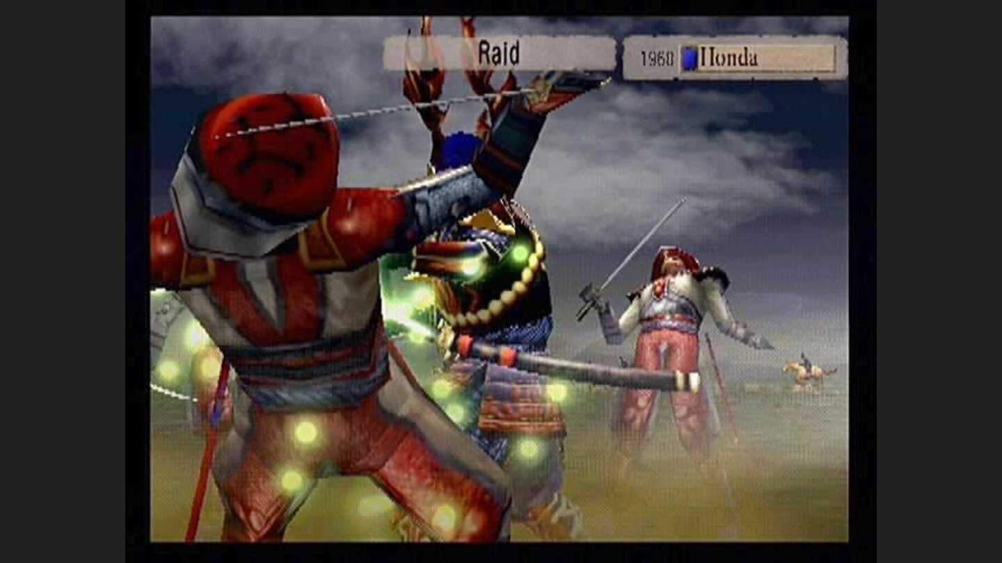 One man army. Honda performs a raid on the enemy troops, single-handedly lowering both their numbers and their morale.