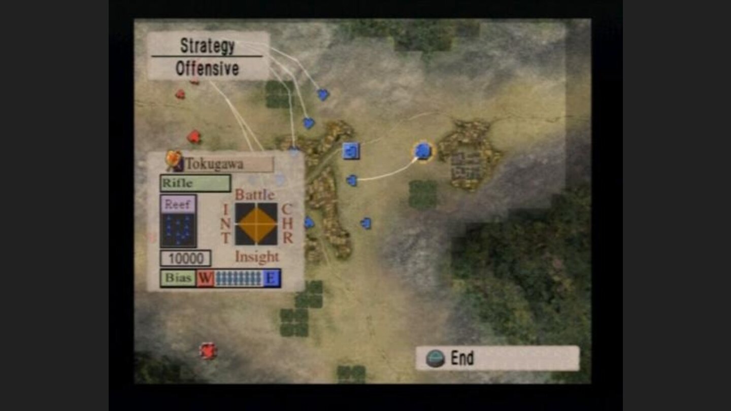 Prior to battle start, you can assign your troops a certain attack route, ambush set, or to defend the commander.
