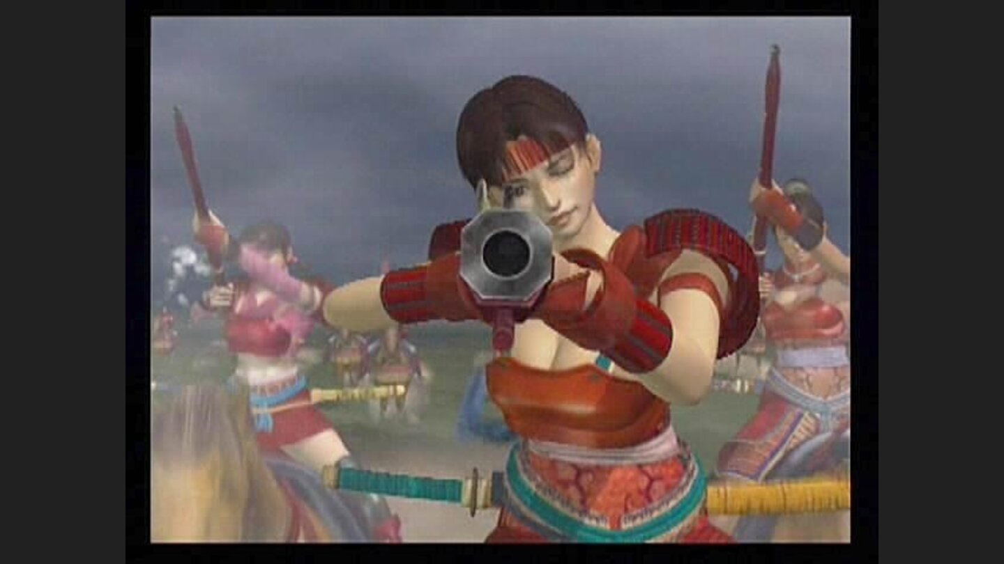 Dodge this. Female, gun-wielding ninja yojimbo arent exactly historical, but Kessen strays from fact mainly for drama.