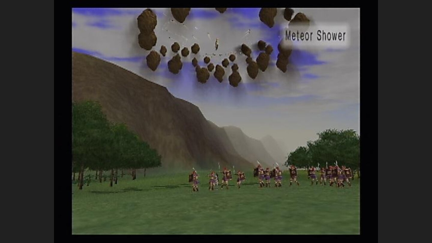 The sky is falling! Some of the characters can cast literal ground-breaking war spells.