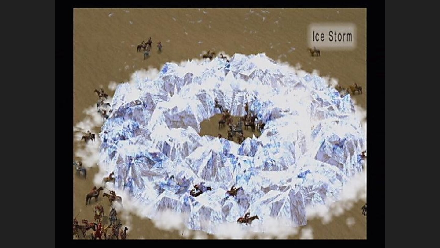 The cold shoulder. Wind, Earth, Fire, Water...the Kessen 2 mages attack with nearly every element.