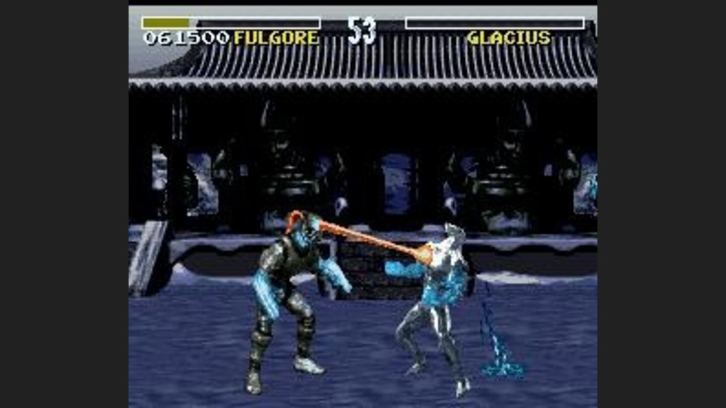 Other Fulgores finishing move: a powerful laser gust shooted from its eyes!