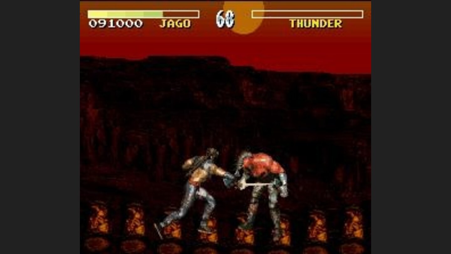 This is Jagos finishing move in one of its last frames: a perfect sword perforation!