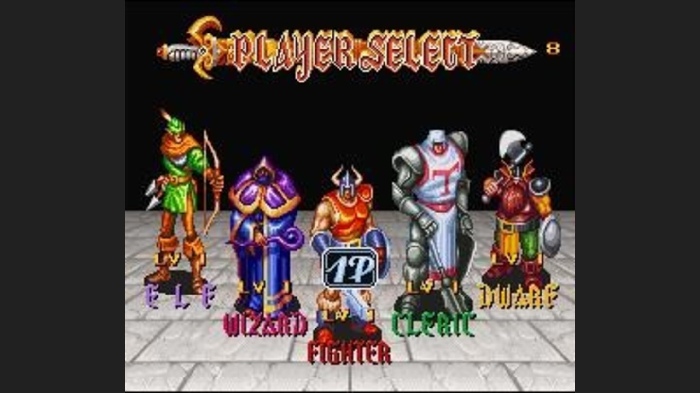 Player select screen