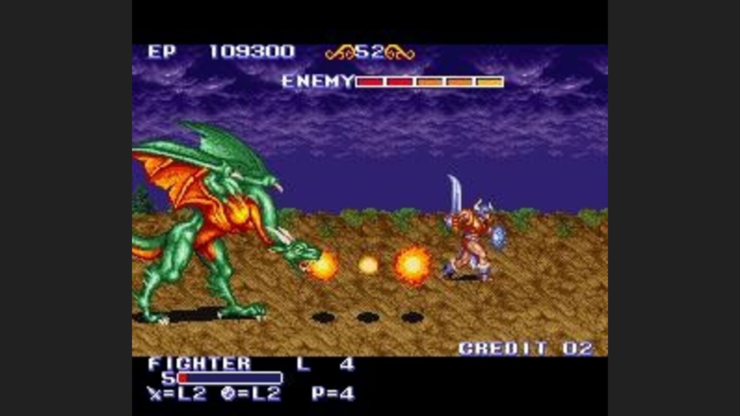 Fighter vs. dragon