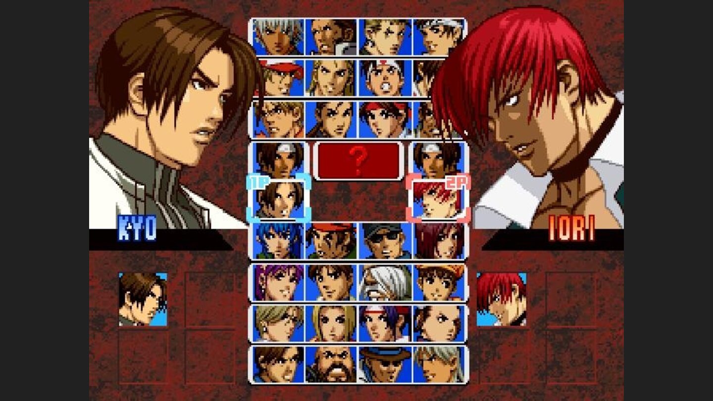 Now, Kyo and Iori are available without cheats. Great!