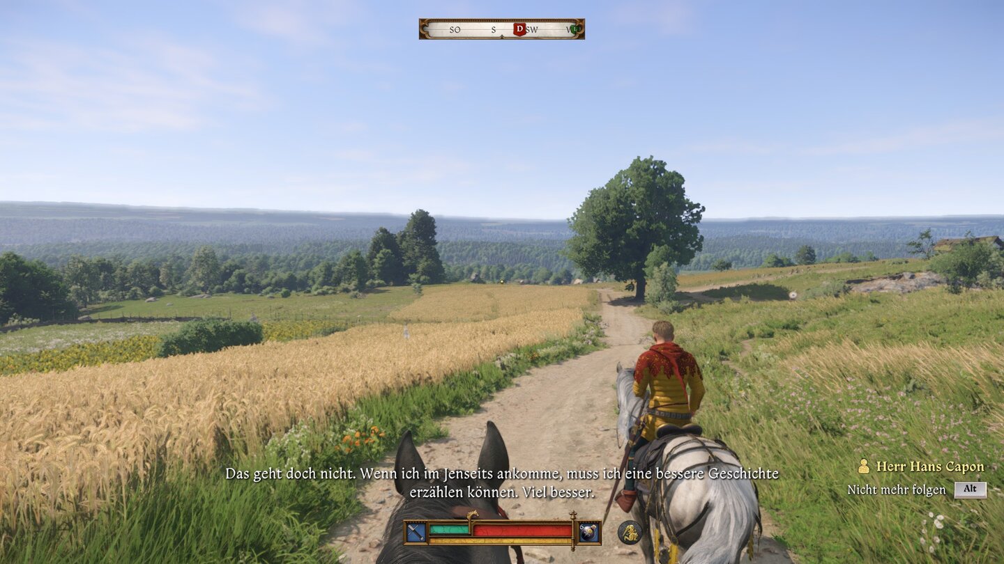 Die Welt von KCD 2 wirkt schier endlos, was auch am Gefühl von Weite liegt.