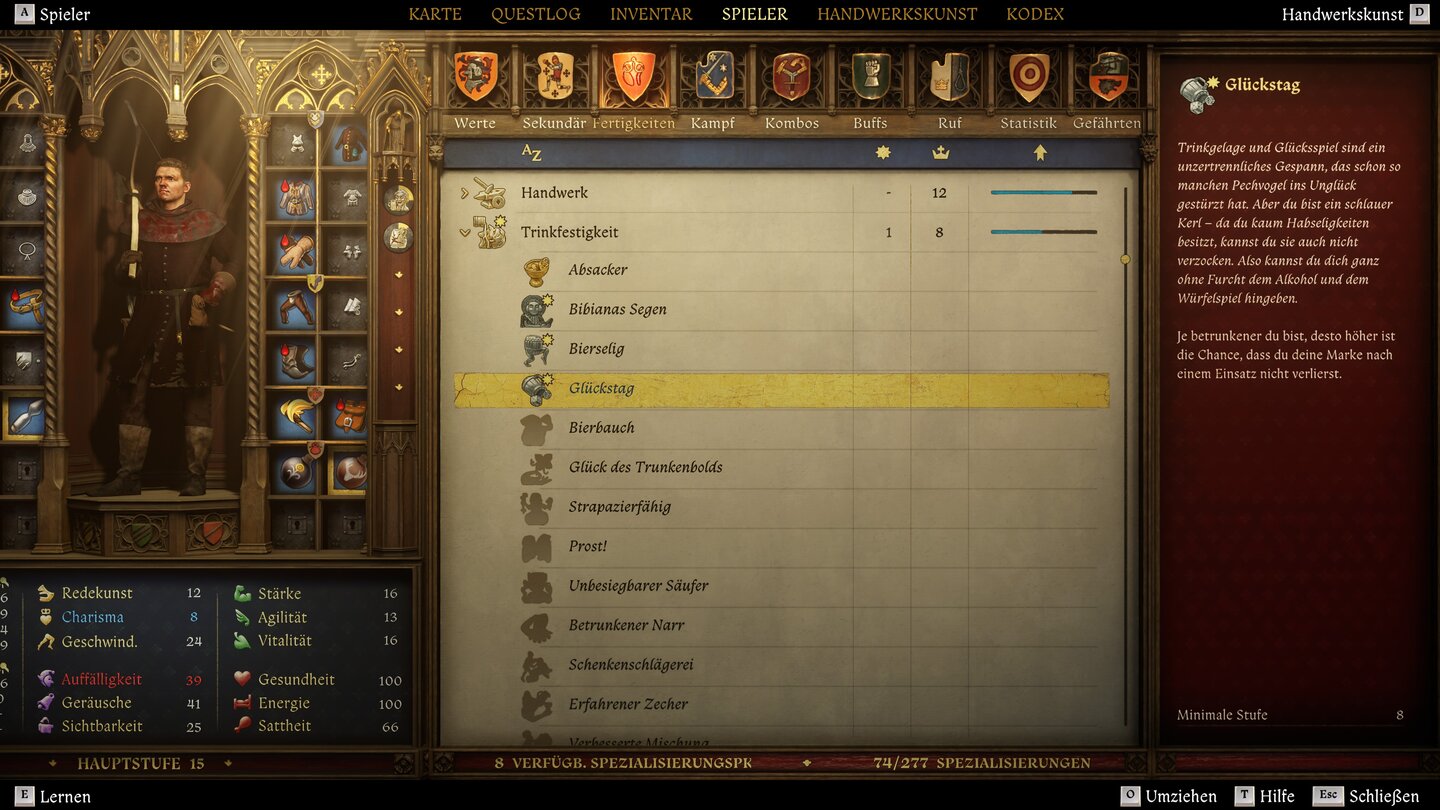 Ein Säufer zu sein kann sich in KCD 2 gleich mehrfach lohnen. Einmal macht es Spaß, aber einige Perks sind tatsächlich hilfreich. Wer es aber zu gut meint, kann auch eine Sucht entwickeln.