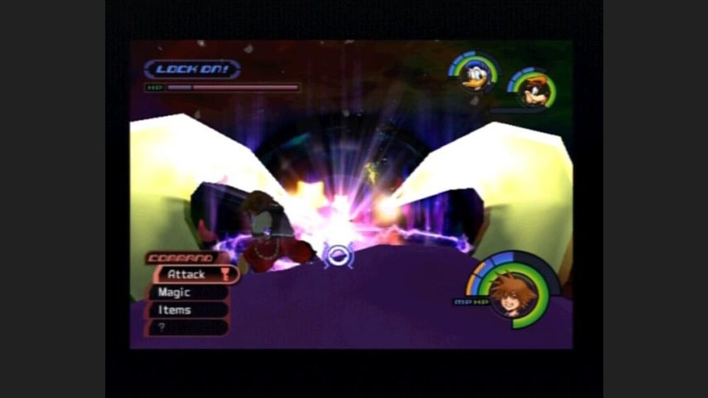 Fighting against one of the biggest, but not meanest, bosses. Locking him for a clear hit while on top of him.