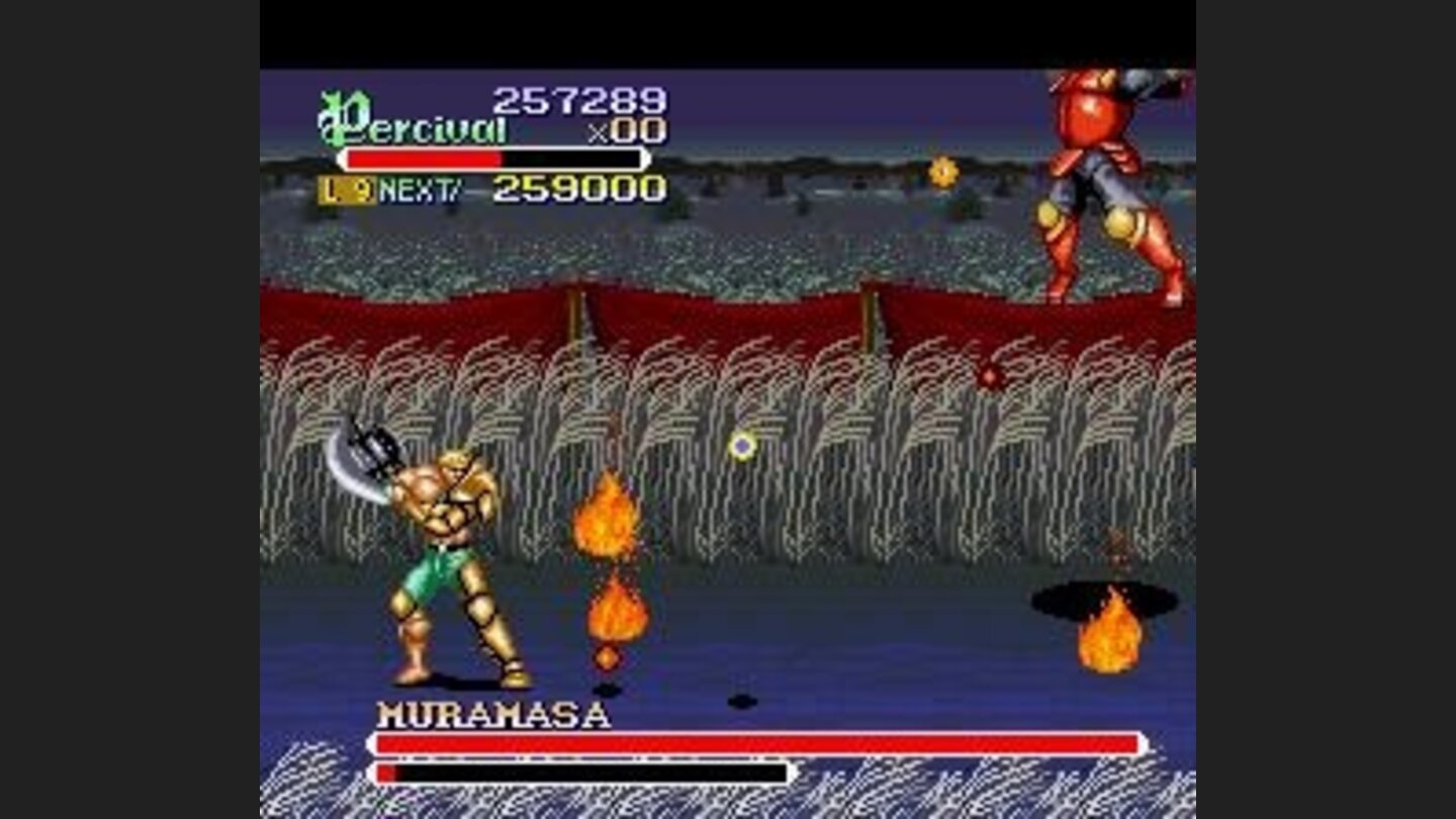 Super demon samurai balls of fire rain the sky