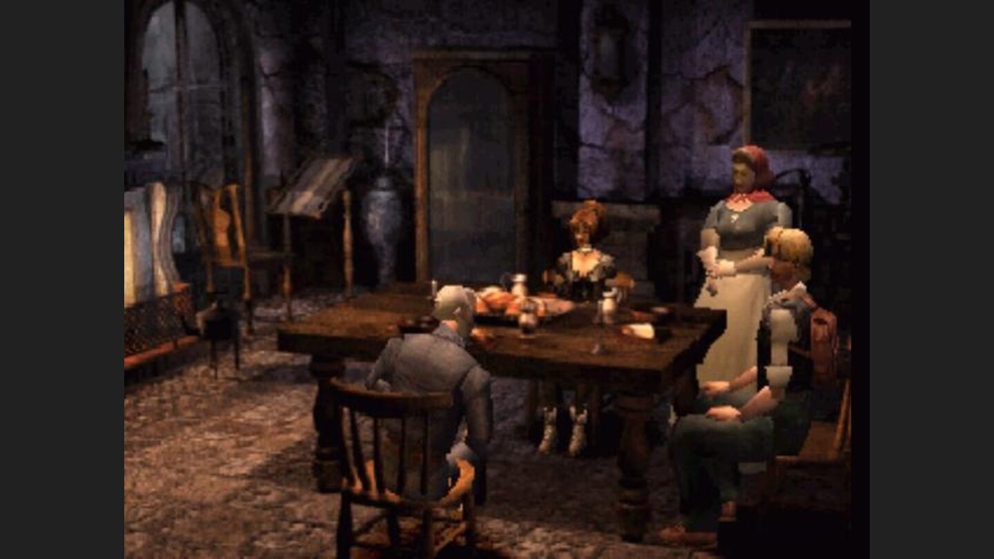 Sitting at a table with Ogdon and Betsy Hartman