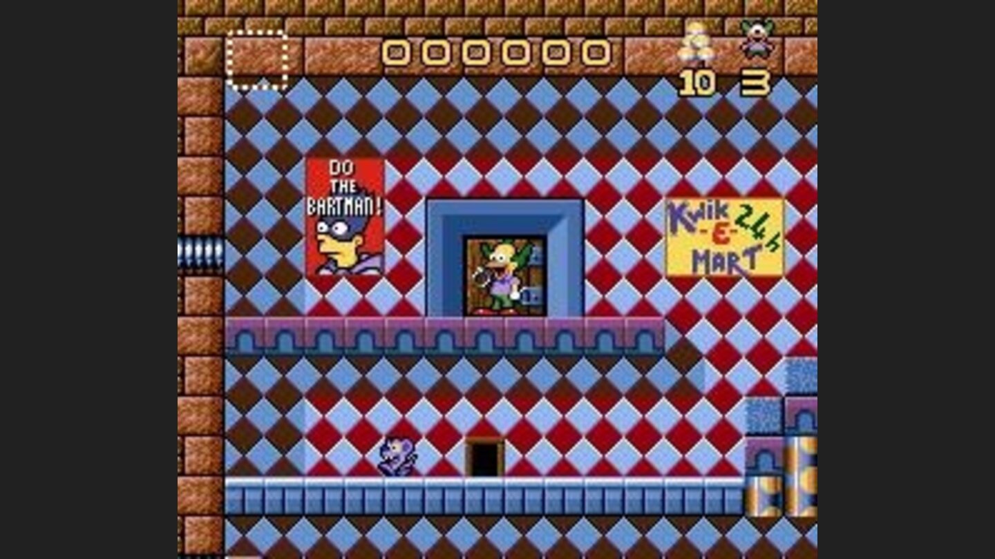 Colorful level with posters