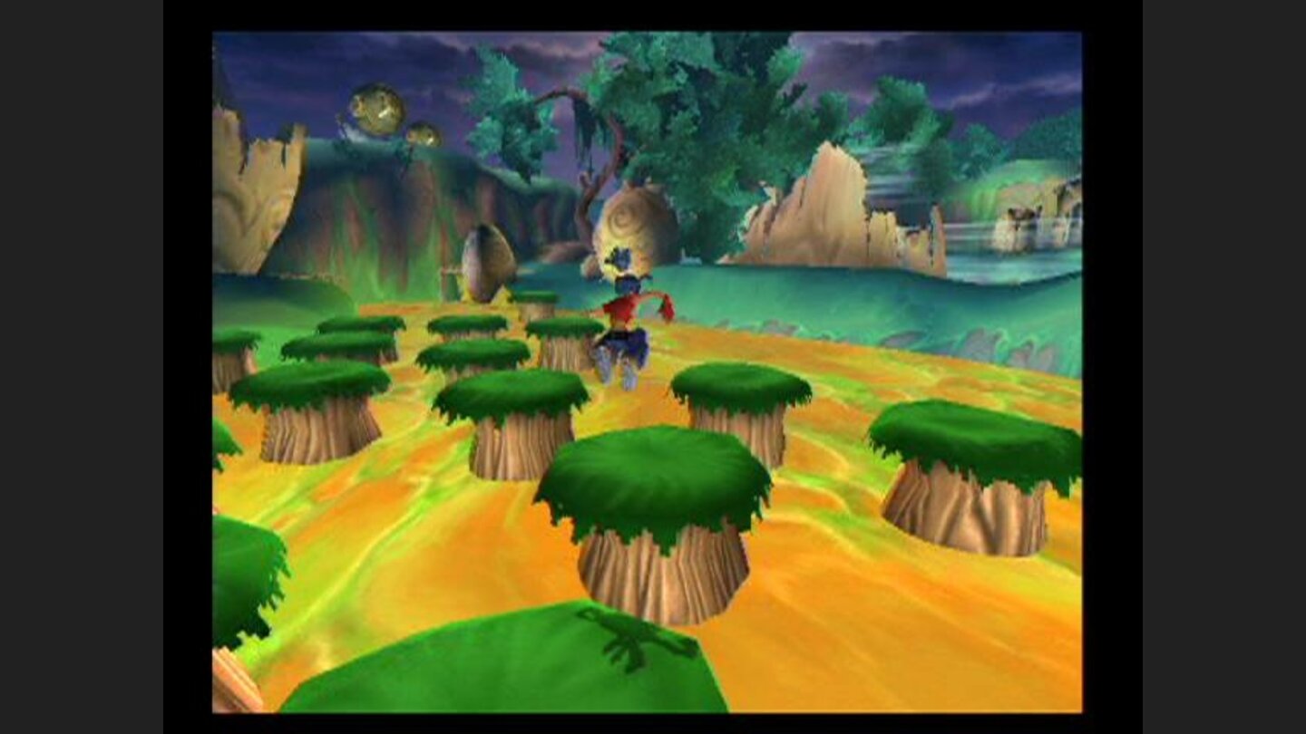 That orange water looks deadly, dont mistime your jumps!