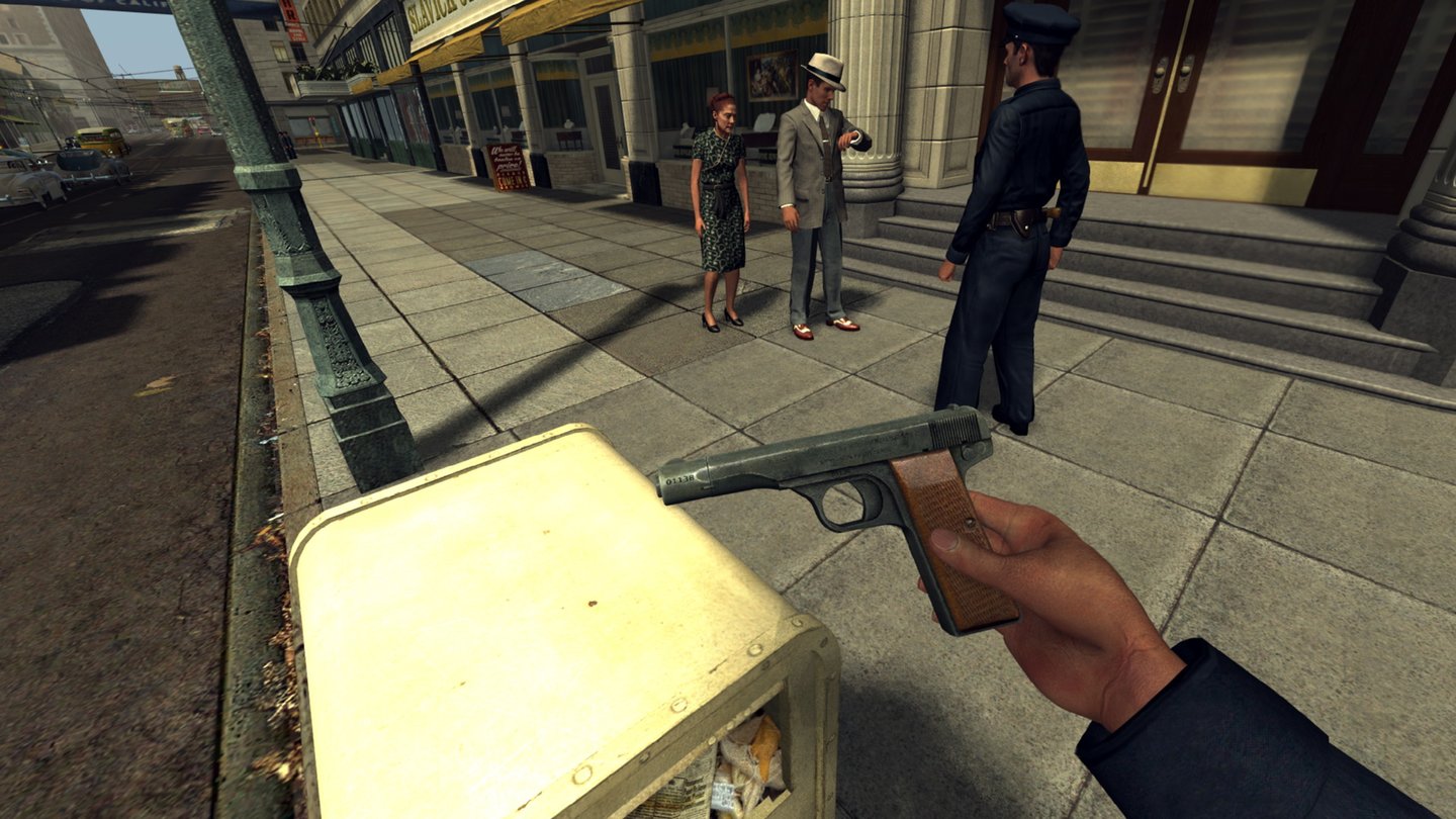 L.A. Noire - The VR Case FilesBeweisstücke halten wir wirklich vor unsere Augen um Details zu entdecken.