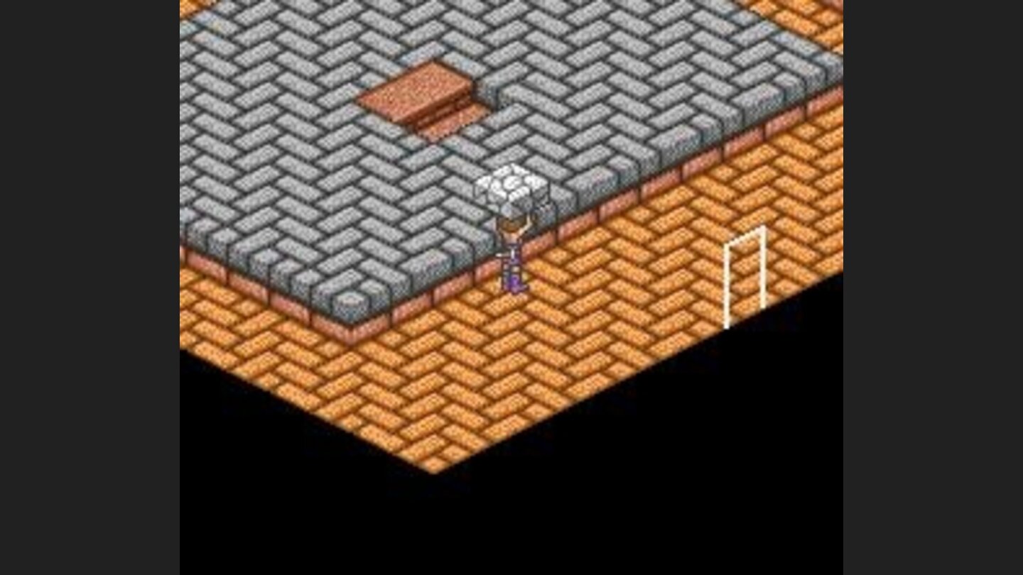 Puzzle: place the stone near the platform to help you climb on it