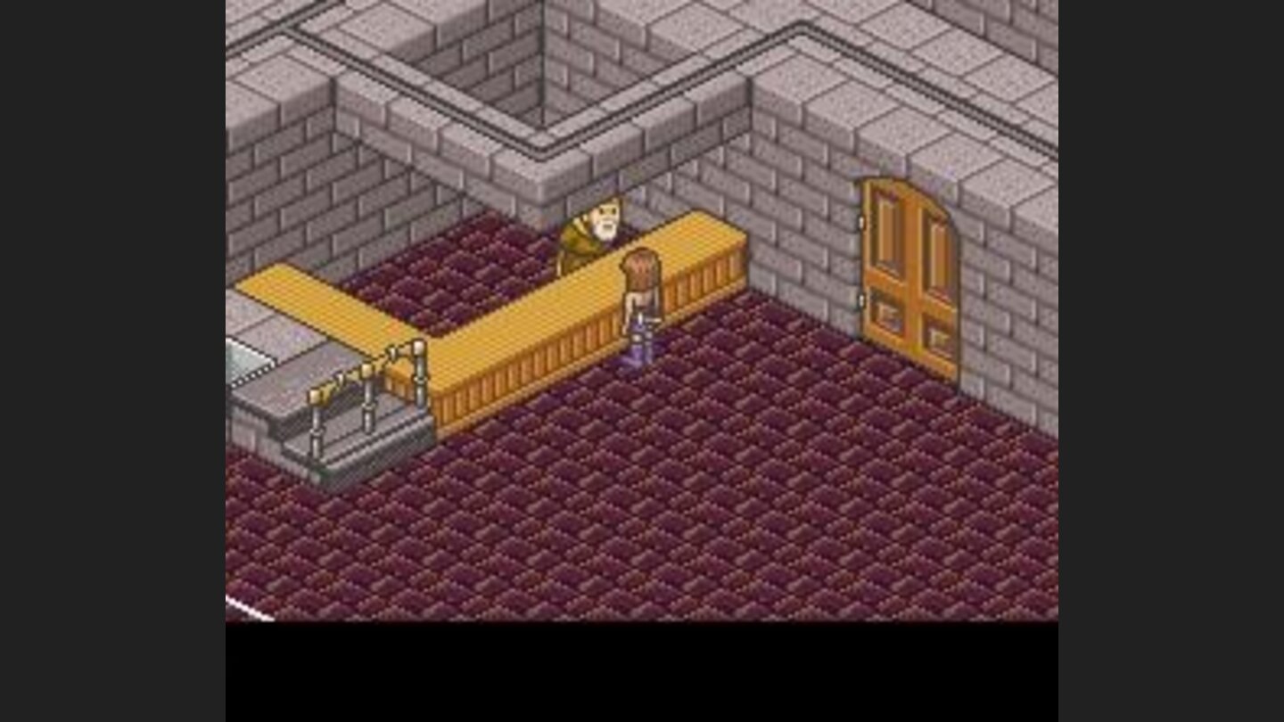 Talking to an old man in the castle