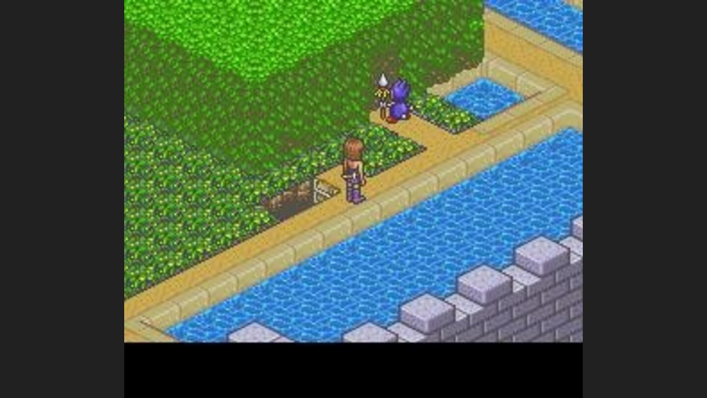 In a garden, meeting a baby Baron