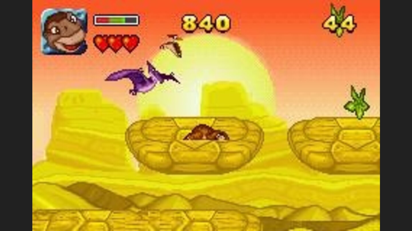 Ducking down can keep you safe from flying enemies