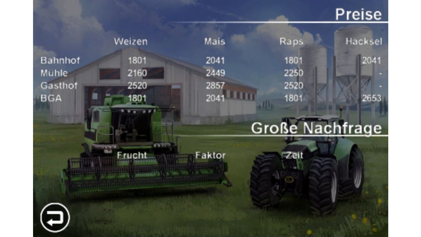 Landwirtschafts-Simulator 2012 - Screenshots der iOS-Version